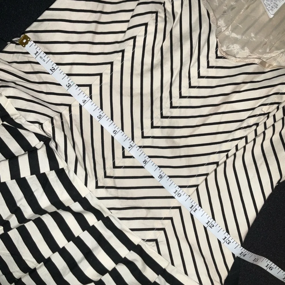 Corey Lynn Carter by Anthropologie Black and White Fit and Flare Midi Dress - Picture 12 of 13